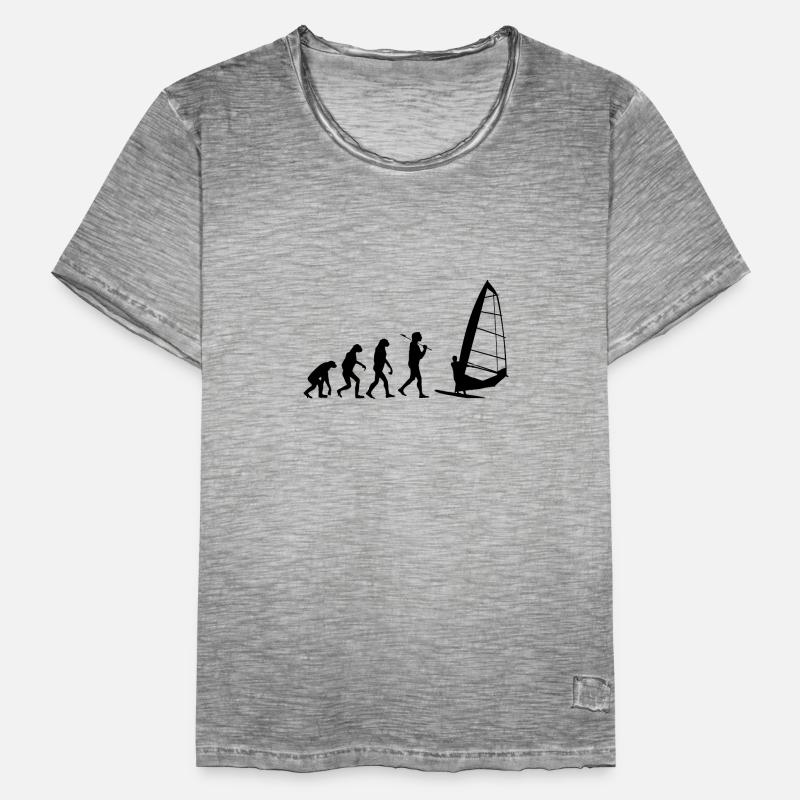Planche à voile Evolution Windsurfer Wind Water T-shirt vintage Homme