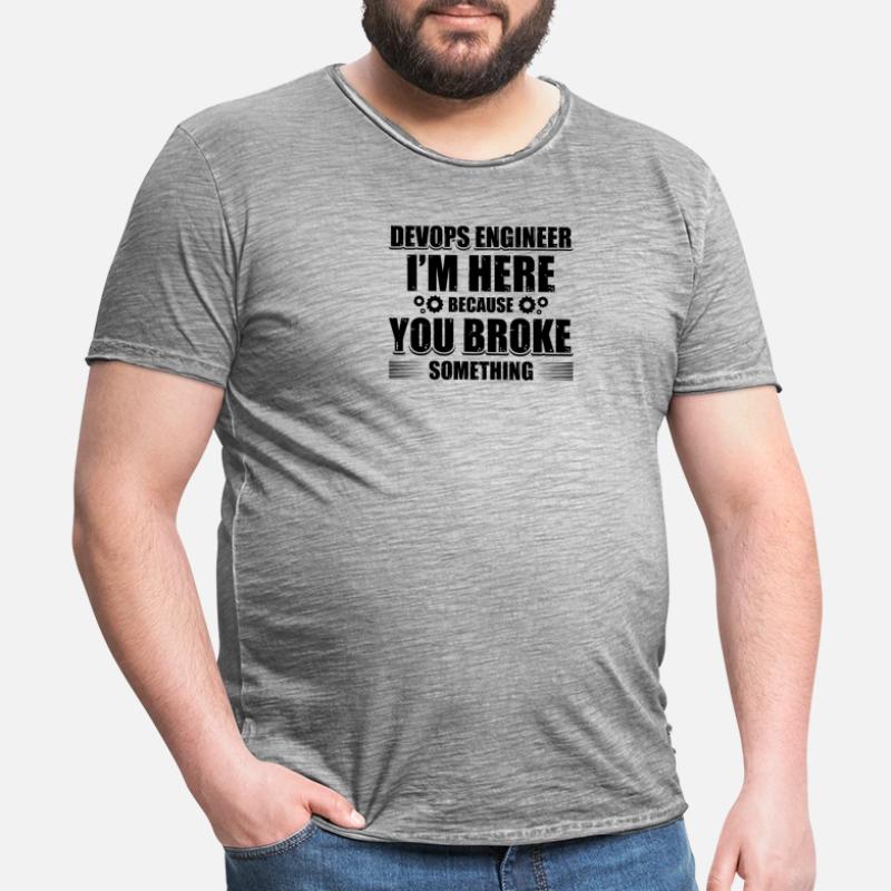 Sys-Admin Developer Devops Engineer Men's Vintage T-Shirt