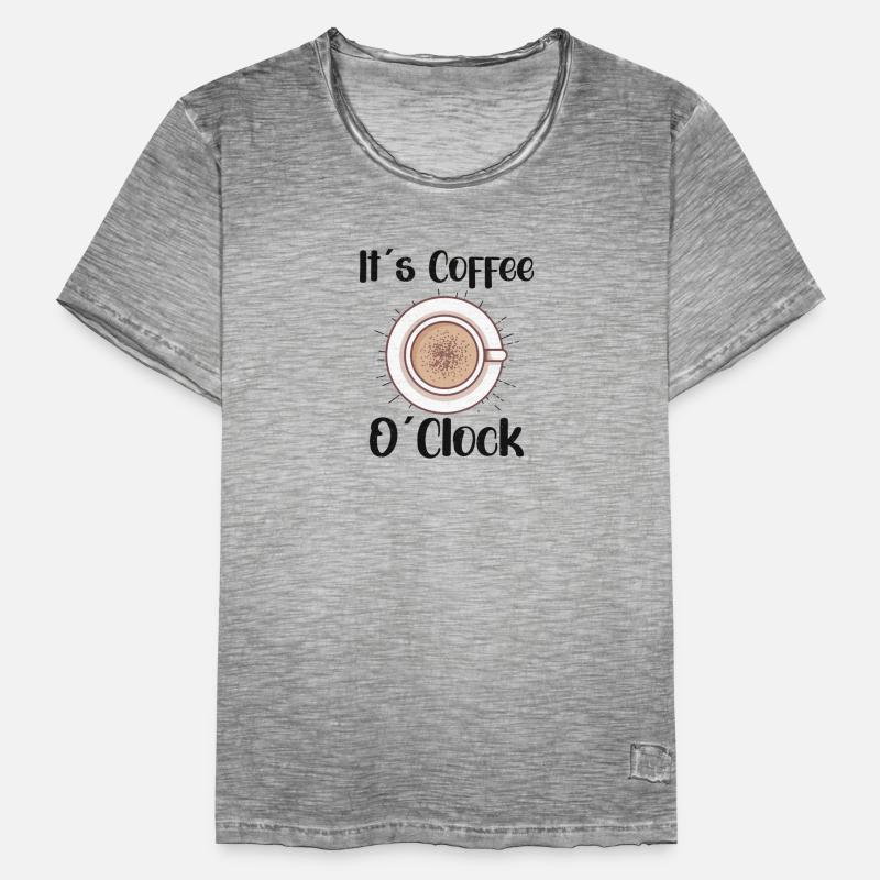 Coffee Lover Caffeine Molecule Java Latte Espresso Men's Vintage T-Shirt