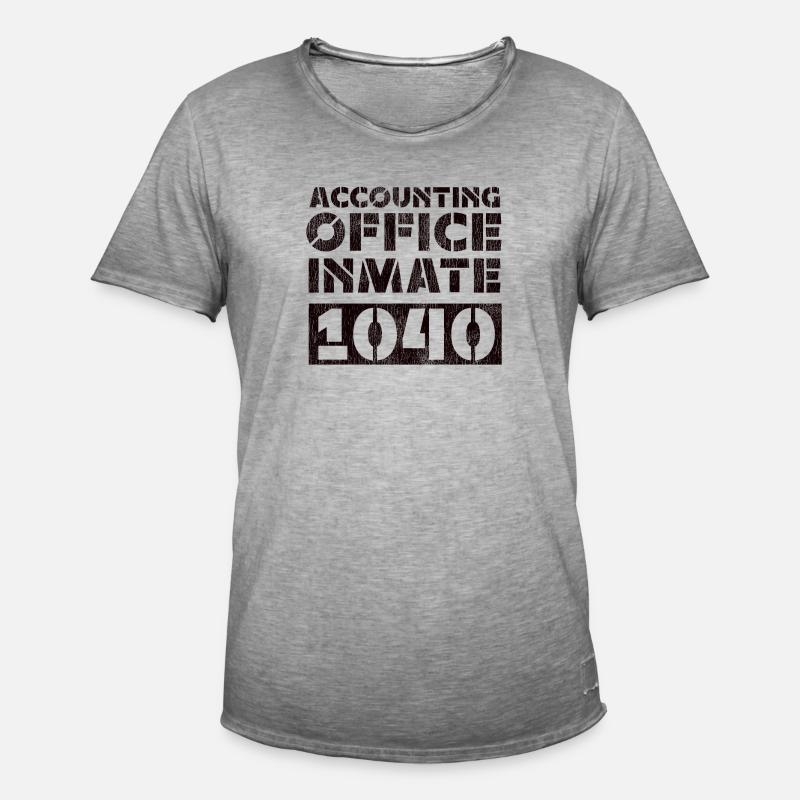 Comptable Comptable Comptable - T-shirt vintage Homme - vintage gris