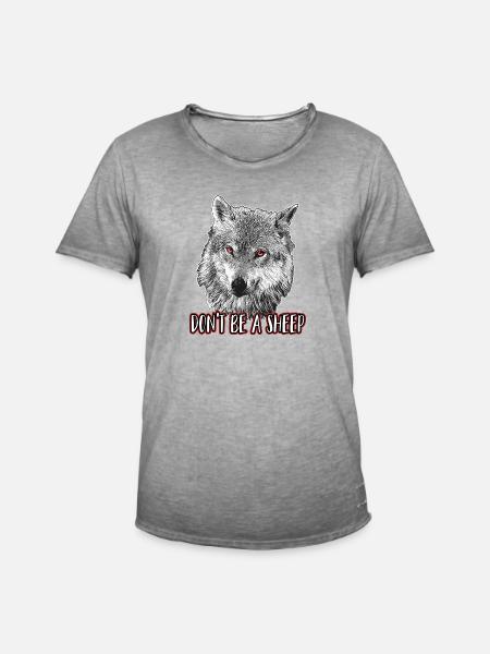Don't be a sheep - Men's Vintage T-Shirt - vintage grey