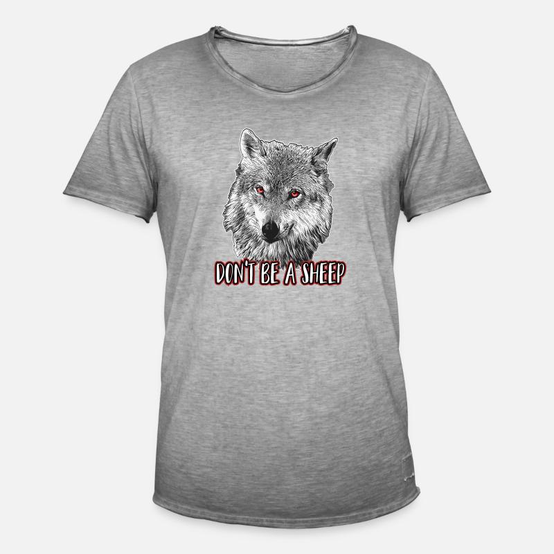 Don't be a sheep - Men's Vintage T-Shirt - vintage grey