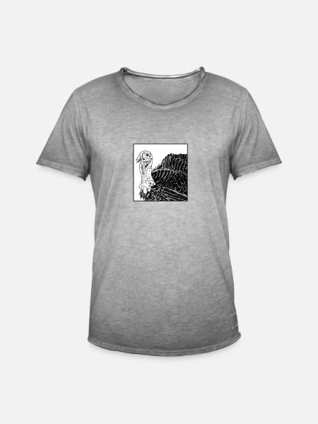 Thanksgiving - Männer Vintage T-Shirt - Vintage Grau