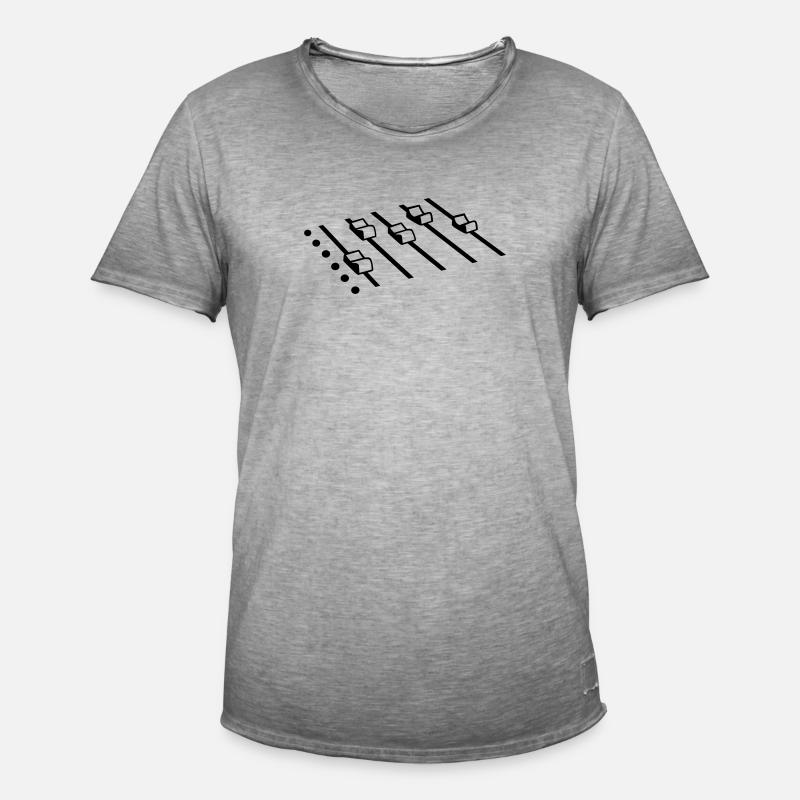 DJ - Männer Vintage T-Shirt - Vintage Grau