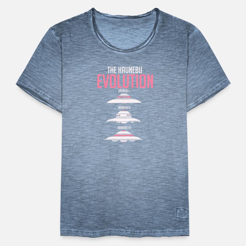 Haunebu Evolution Project Vril Gift UFO T-shirt vintage Homme