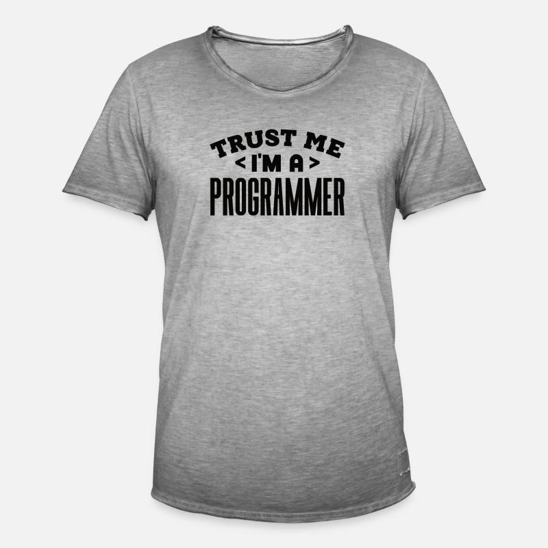 Softwareentwickler Programmierer Geschenk - Männer Vintage T-Shirt - Vintage Grau