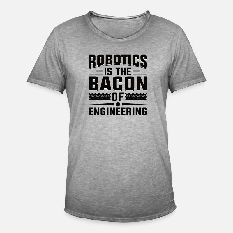 Robot Programmer Automation Technician - Men's Vintage T-Shirt - vintage grey