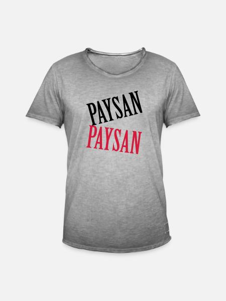 Paysan - T-shirt vintage Homme - vintage gris