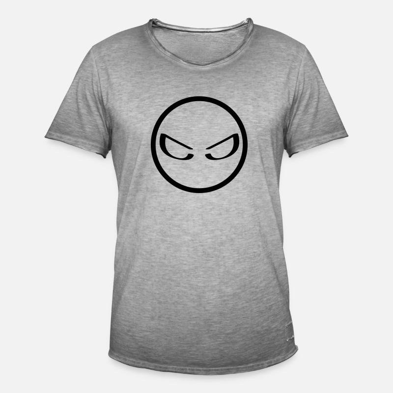 Kopf - Männer Vintage T-Shirt - Vintage Grau