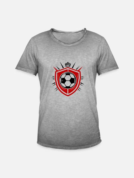 Soccer Logo Team - Men's Vintage T-Shirt - vintage grey