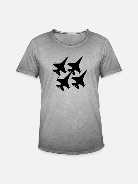 f16 - Men's Vintage T-Shirt - vintage grey