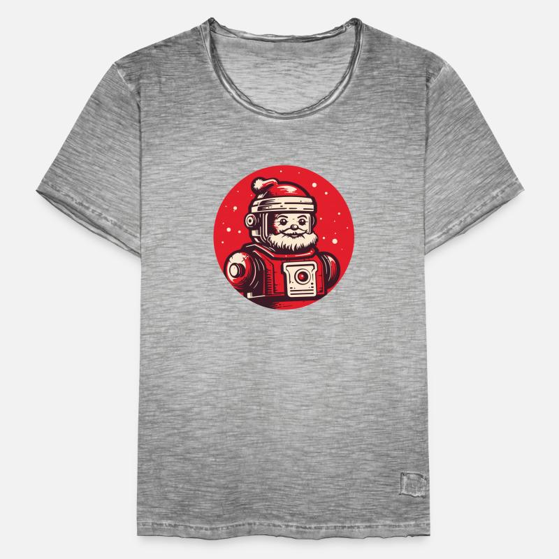 Robot-Père Noël : Android festif T-shirt vintage Homme