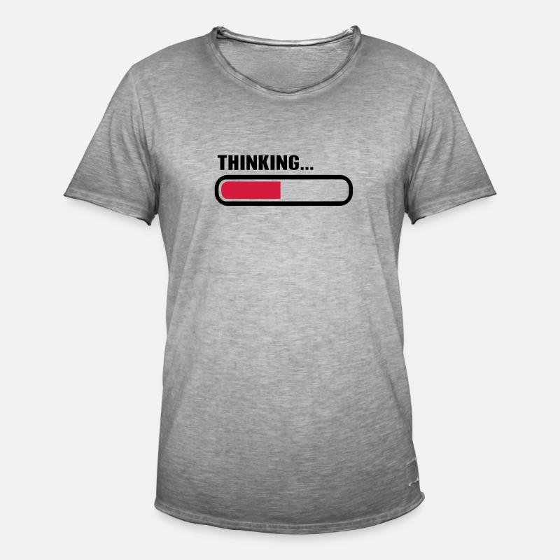 Thinking loading - Männer Vintage T-Shirt - Vintage Grau