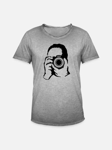 photographer - Men's Vintage T-Shirt - vintage grey