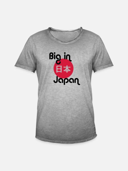 big in japan - Männer Vintage T-Shirt - Vintage Grau