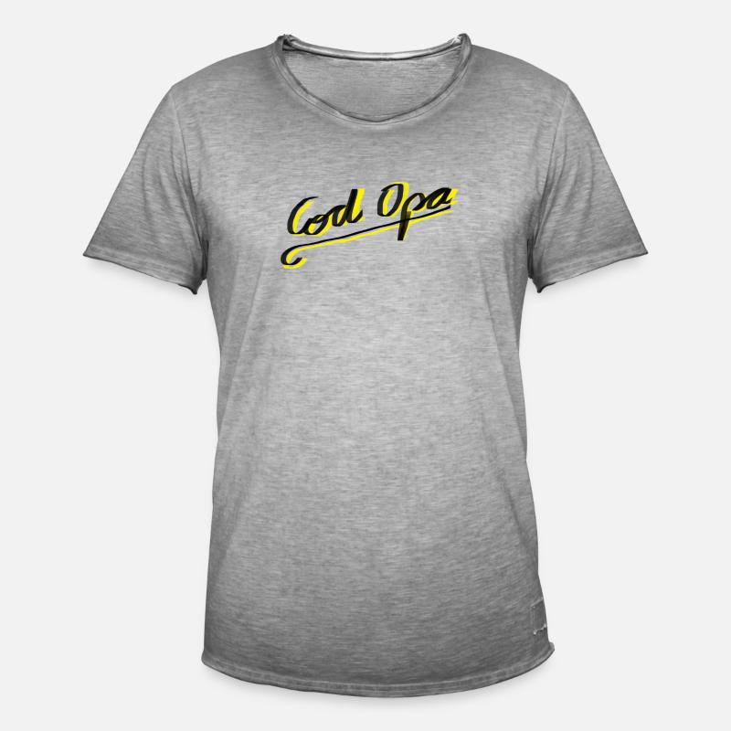 CodOpa - Männer Vintage T-Shirt - Vintage Grau