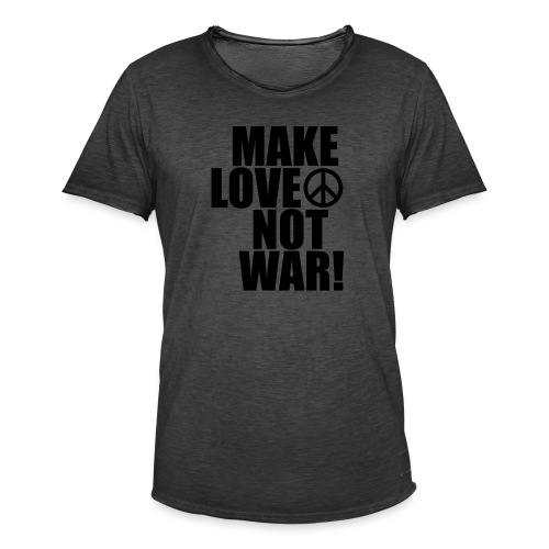 Make love not war - Vintage-T-shirt herr