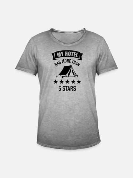camping - Men's Vintage T-Shirt - vintage grey