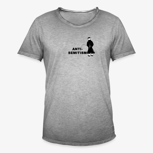 Pissing Man against anti-semitism - Männer Vintage T-Shirt