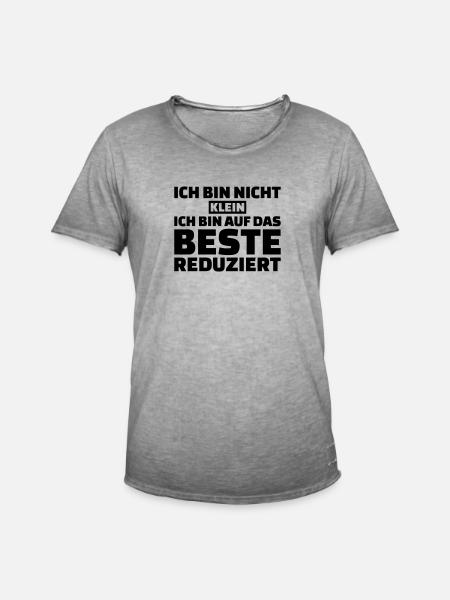 Klein - Männer Vintage T-Shirt - Vintage Grau