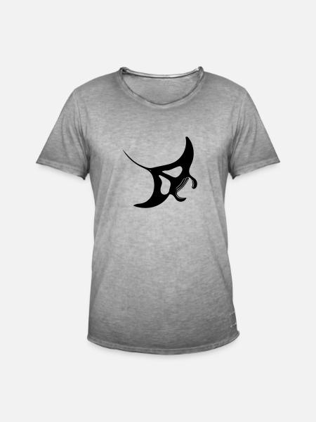 Manta Rochen Vector - T-shirt vintage Homme - vintage gris