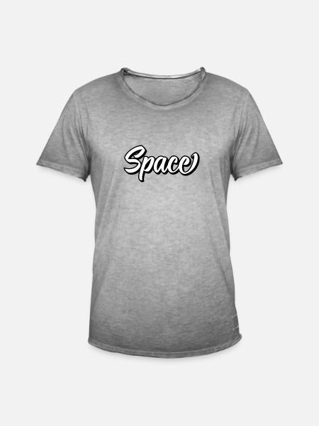 Space - Men's Vintage T-Shirt - vintage grey