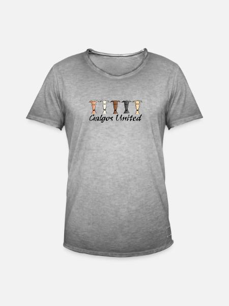 Galgos united - Männer Vintage T-Shirt - Vintage Grau
