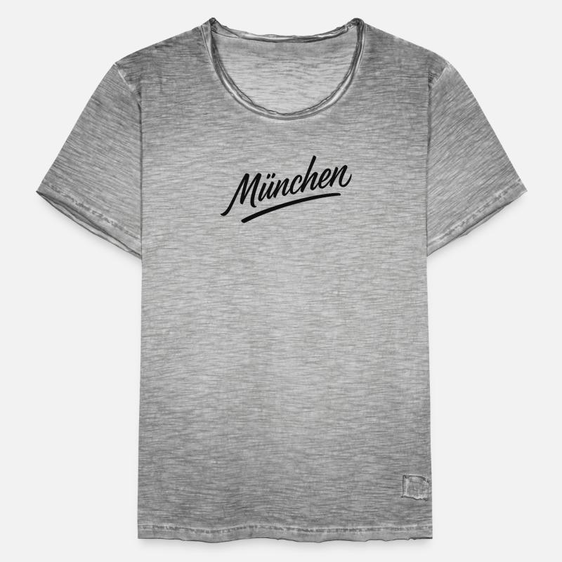 Munich Script Flair Men's Vintage T-Shirt