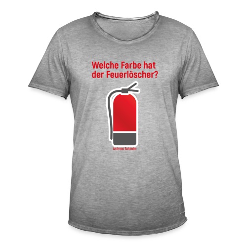 Feuerlöscher weiß - Männer Vintage T-Shirt