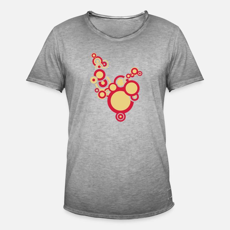 retromuster-2 - Männer Vintage T-Shirt - Vintage Grau