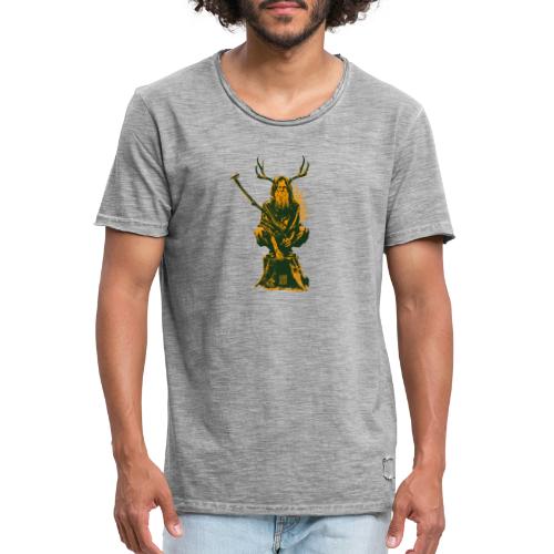Leshy Green/Yellow - Men's Vintage T-Shirt
