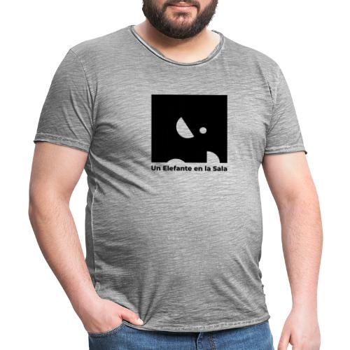 Logo Elefante Negro - Camiseta vintage hombre