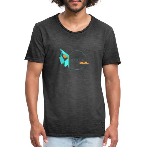 robotic owl - Camiseta vintage hombre