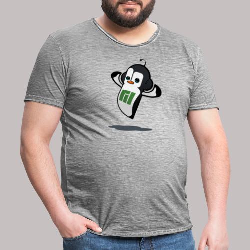 Manjaro Mascot strong left - Men's Vintage T-Shirt