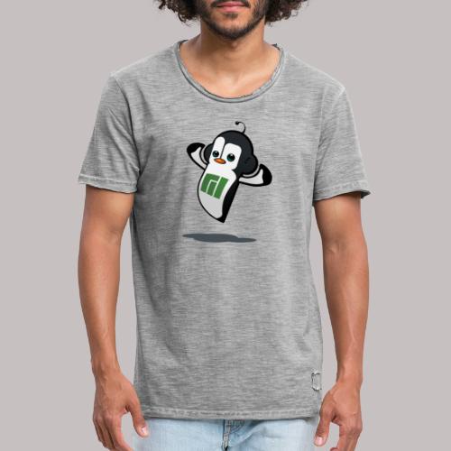 Manjaro Mascot strong left - Koszulka męska vintage