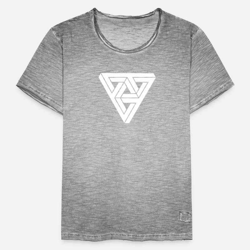 Optical illusion Triangle Minimal Shape Männer Vintage T-Shirt