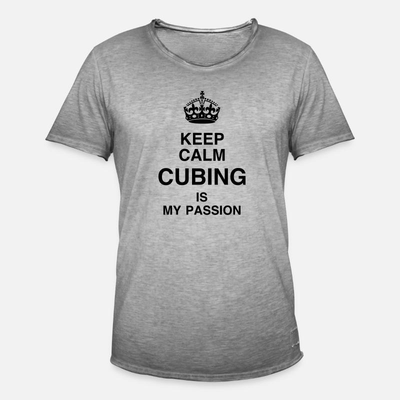 Cubing / Cube / Cuber / Speedcubing - Männer Vintage T-Shirt - Vintage Grau