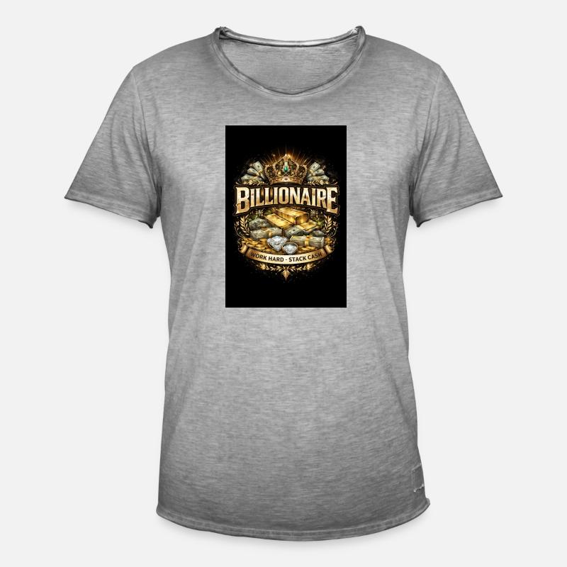 6D0F5E12-D063-4FDD-AC08-1CA5FF0643D0 - Männer Vintage T-Shirt - Vintage Grau