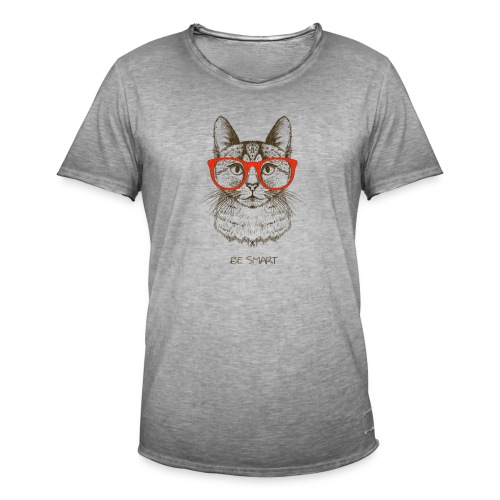 Vorschau: Cat Hipster - Männer Vintage T-Shirt