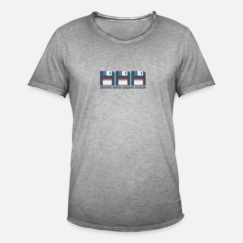 Bit code - Men's Vintage T-Shirt - vintage grey