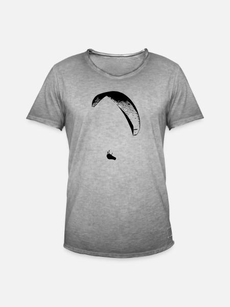 Paraglider - Men's Vintage T-Shirt - vintage grey