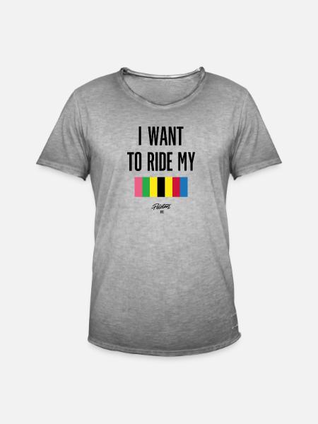 i want to ride my ... - Männer Vintage T-Shirt - Vintage Grau