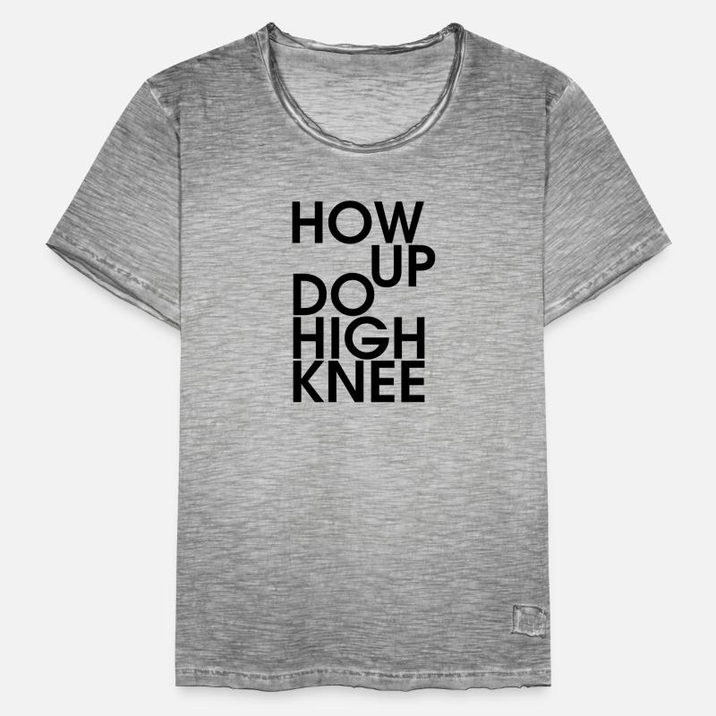 Hau ab du Heini oder How up do high knee Männer Vintage T-Shirt