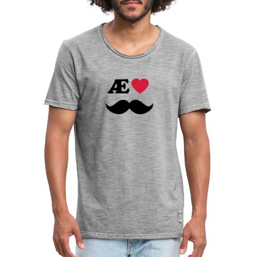 Æ elske bart - Vintage-T-skjorte for menn
