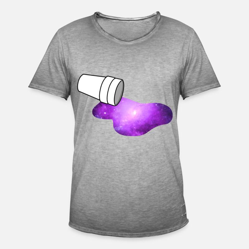 Lean Codeine Space - Männer Vintage T-Shirt - Vintage Grau
