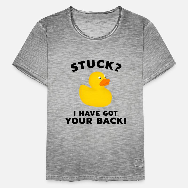 Programmierer Gummiente Männer Vintage T-Shirt