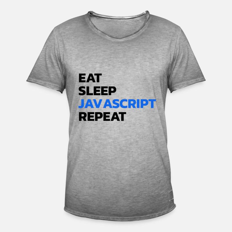 Programmierer Entwickler Javascript - Männer Vintage T-Shirt - Vintage Grau