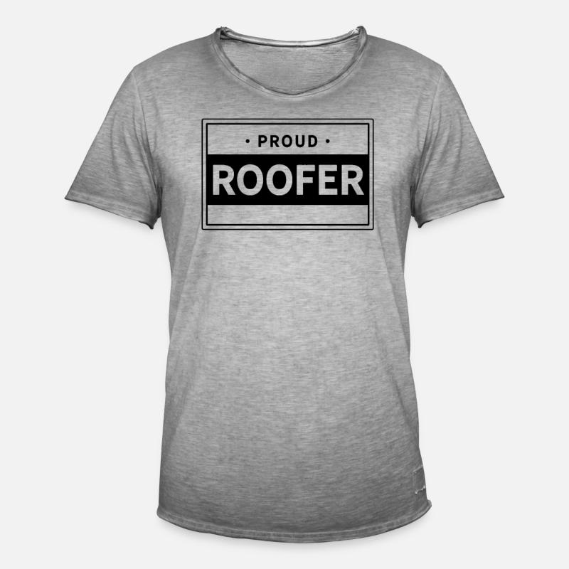 Team Dachdecker Dachdeckerin Dachdecken Dächer - Männer Vintage T-Shirt - Vintage Grau