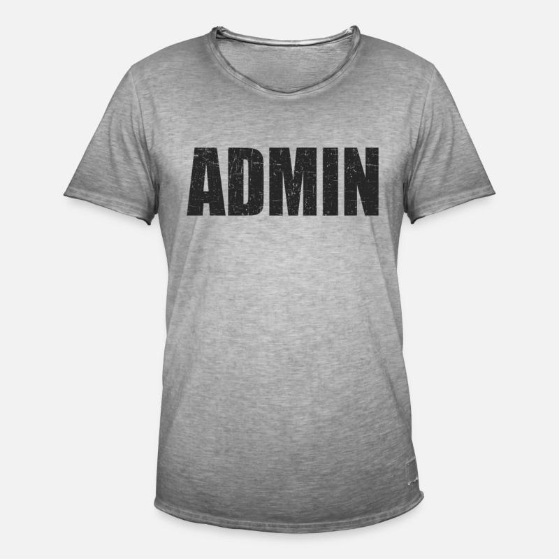 admin Programmierer Linux IT Geschenkidee - Männer Vintage T-Shirt - Vintage Grau