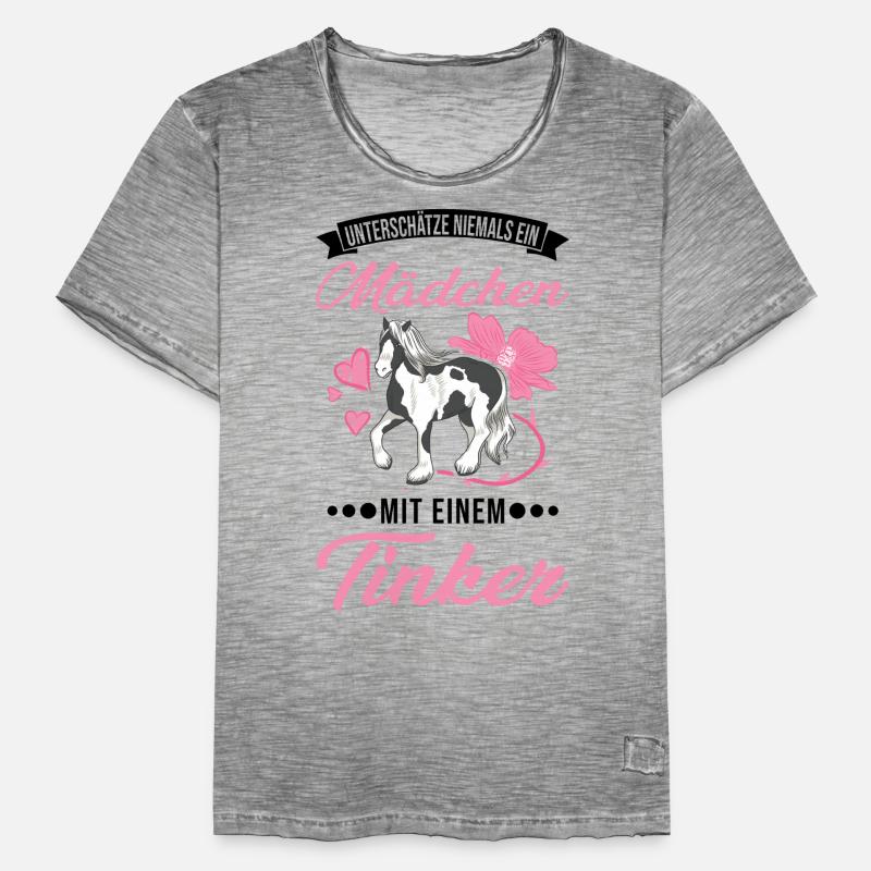 Irish Tinker Pferd Mädchen Tinker Männer Vintage T-Shirt